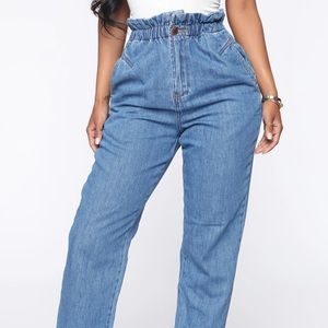 FASHIONNOVA RUFFLE JEANS || Medium Wash